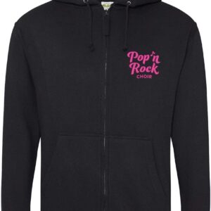 Zip Up Hoodie Black
